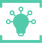 Green icon with a light bulb